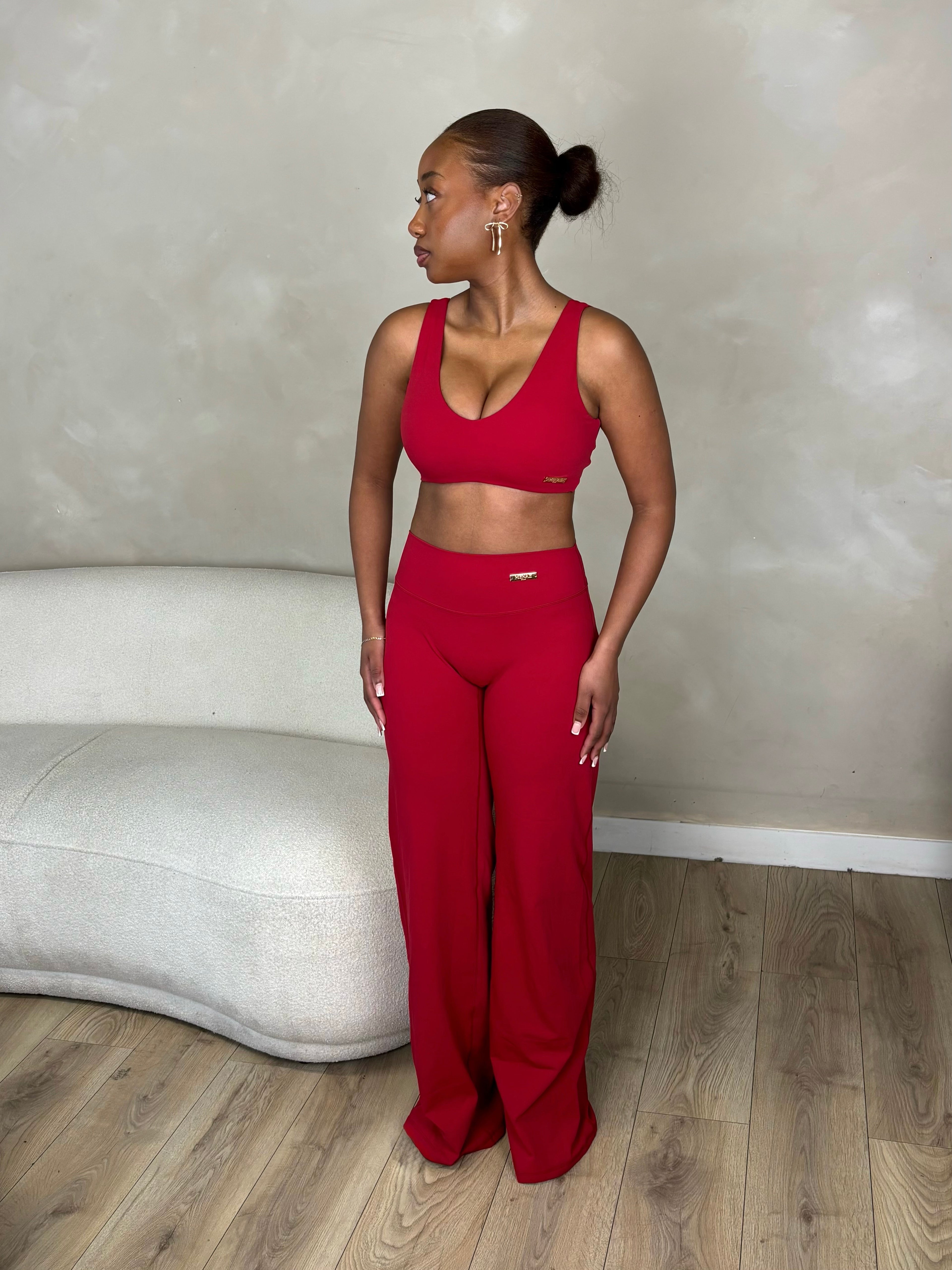 Sculpt Flare In Ruby Red