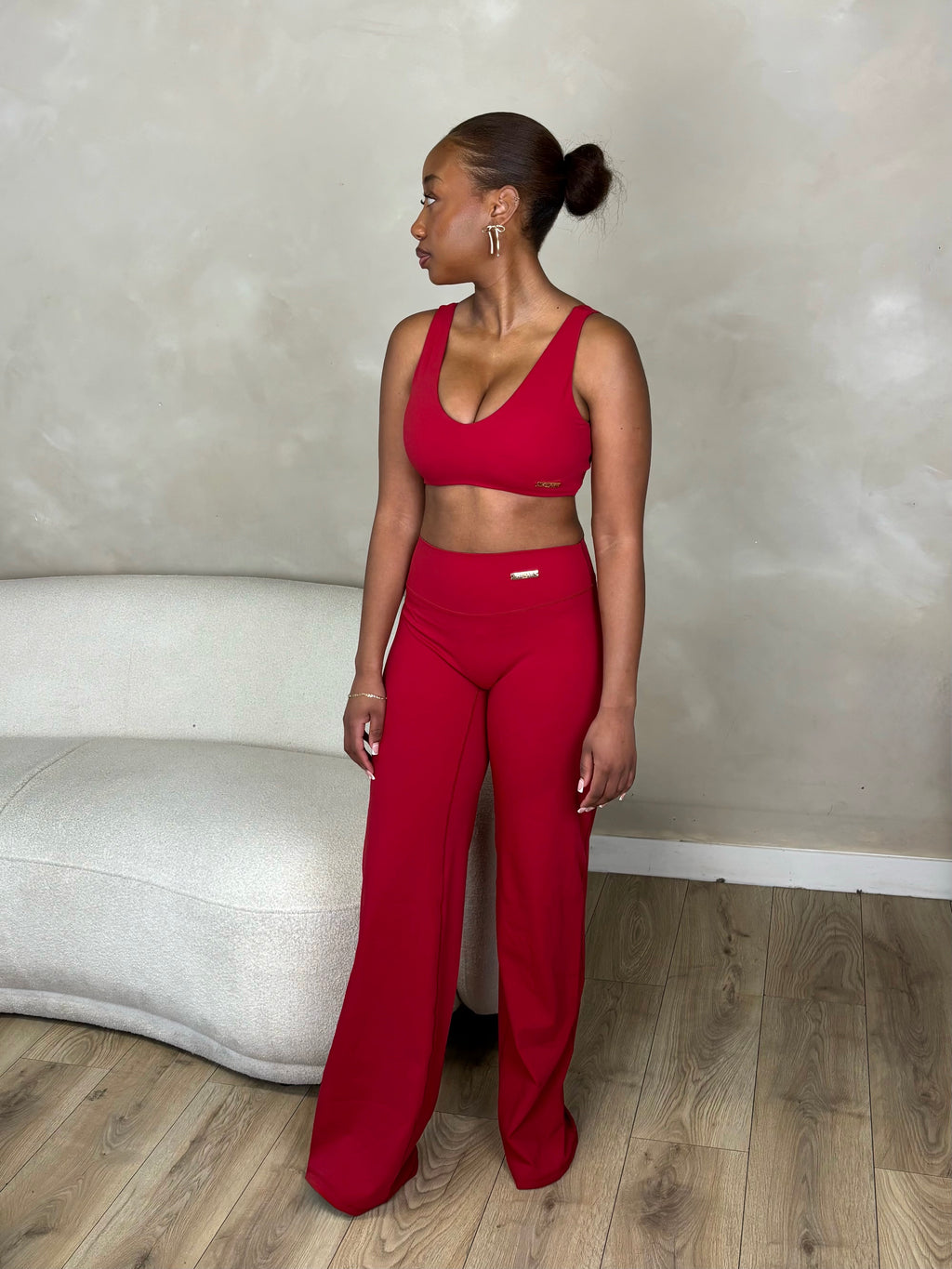 Sculpt Flare In Ruby Red
