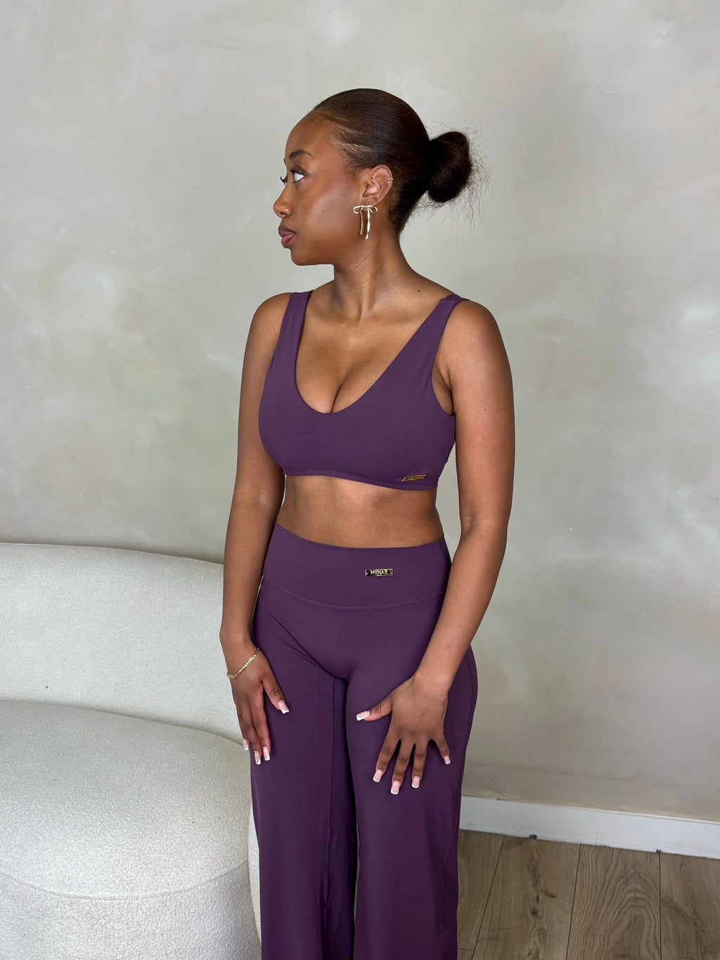 Sculpt Top In Grape Purple