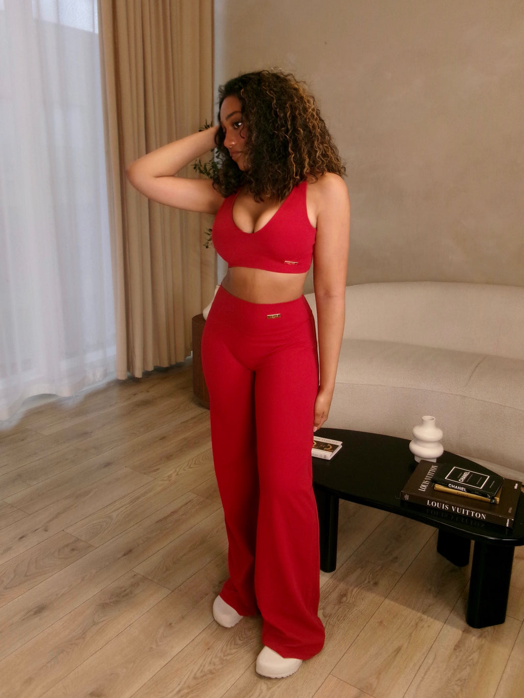 Sculpt Flare In Ruby Red