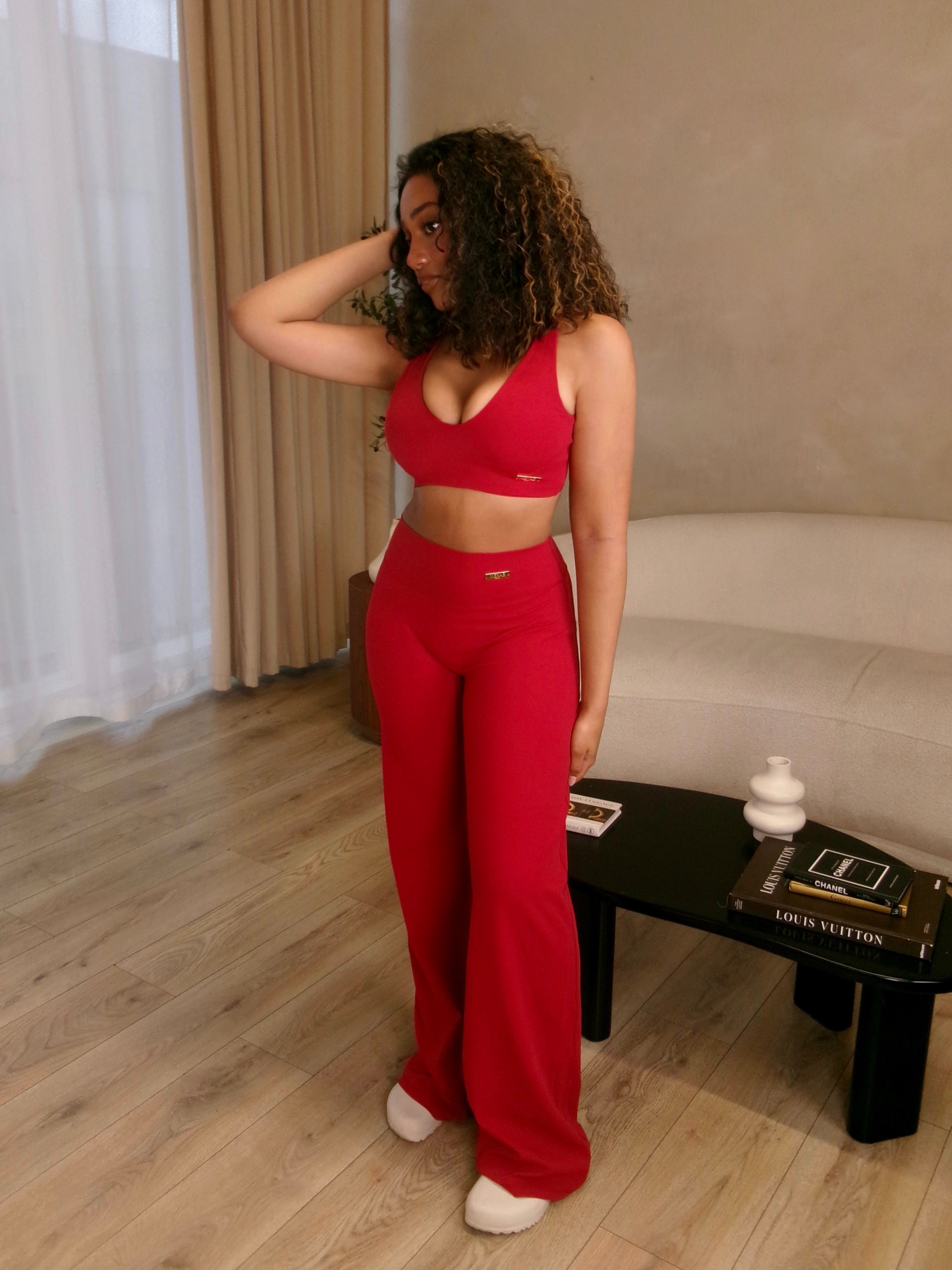 Sculpt Flare In Ruby Red