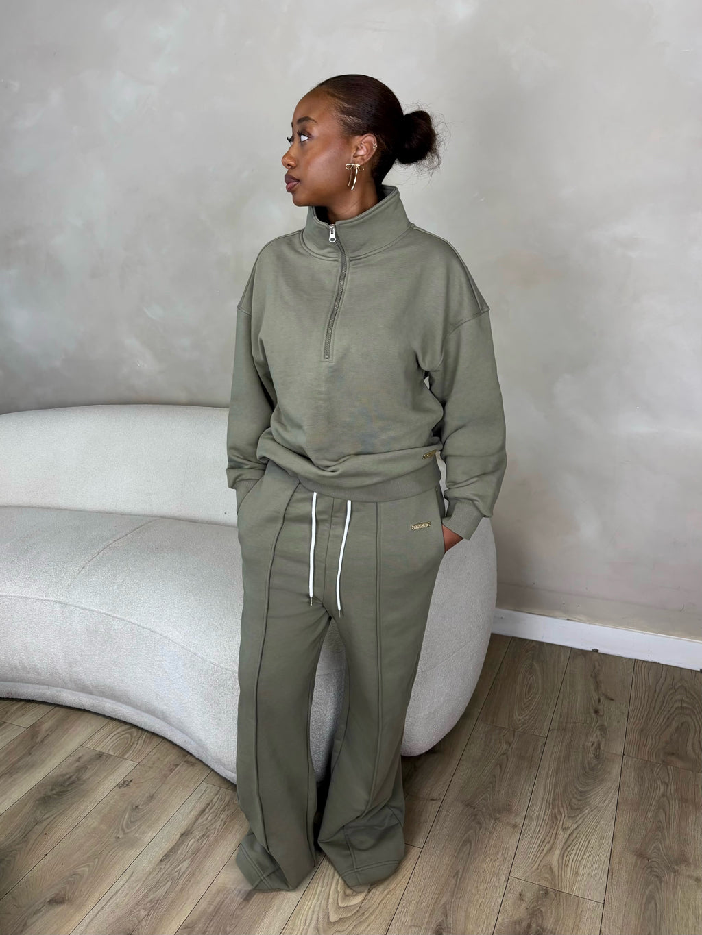 Signature Flare In Khaki