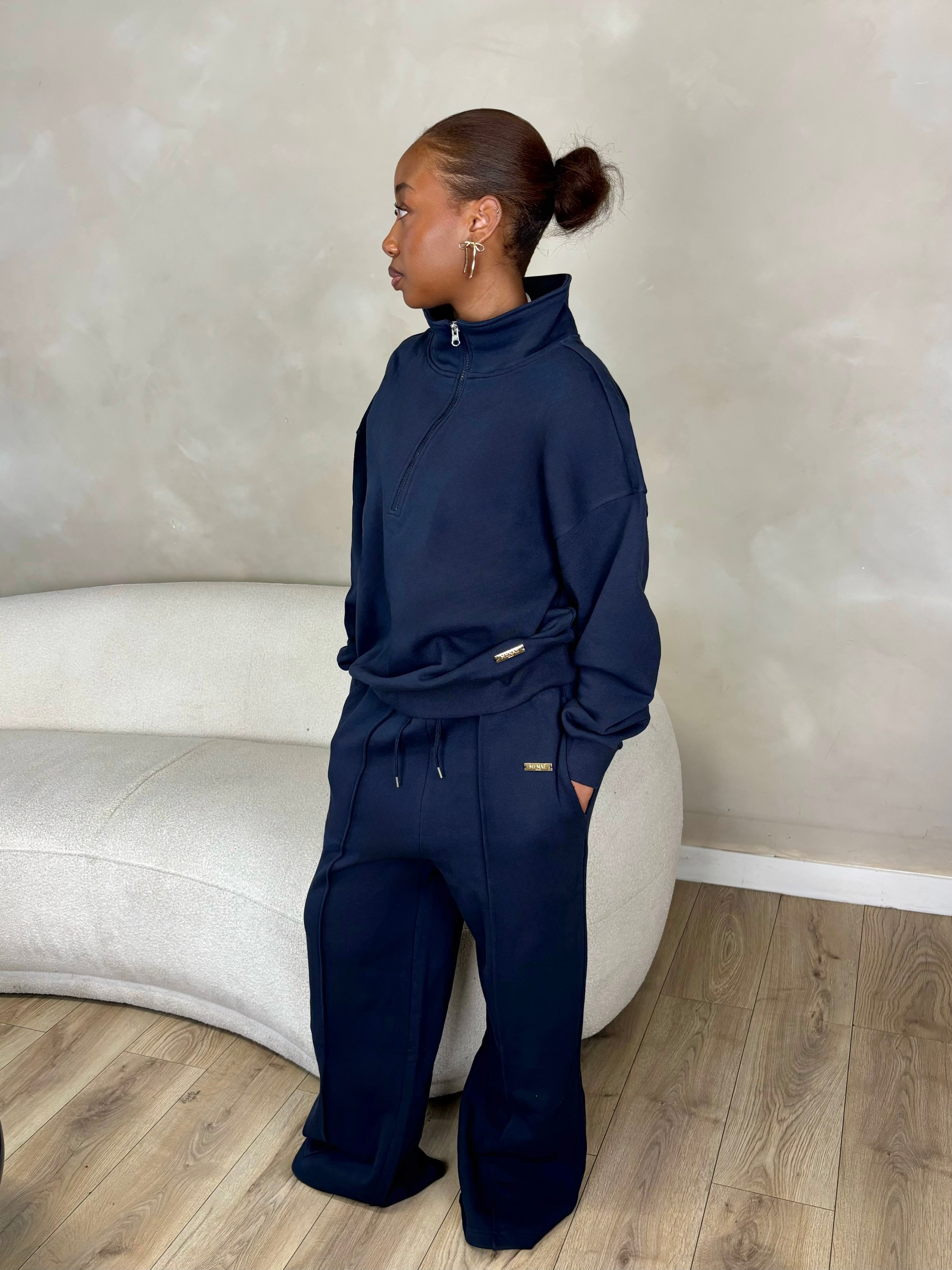 Signature Flare In Navy