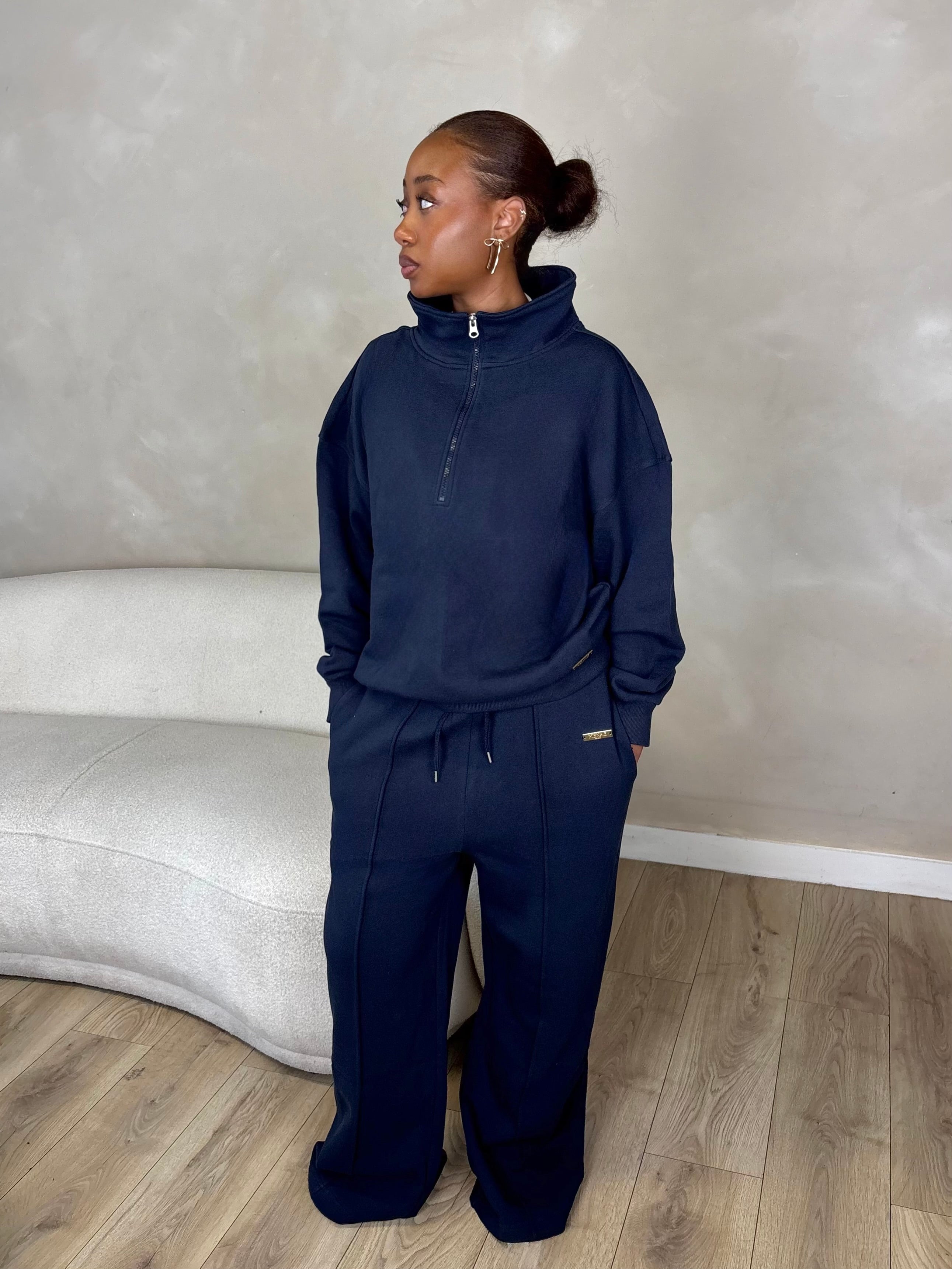 Signature Flare In Navy
