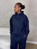 Signature Half-Zip In Navy