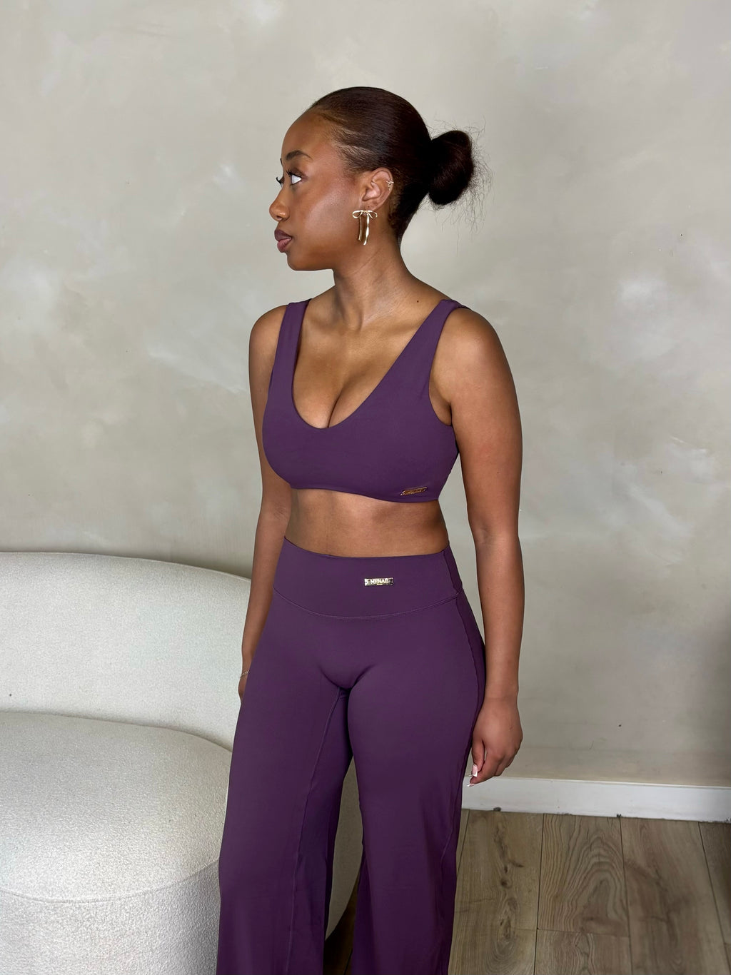 Sculpt Top In Grape Purple