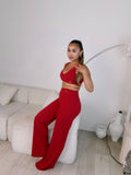 Sculpt Flare In Ruby Red