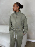 Signature Half-Zip In Khaki